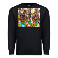 Black easter farm animals Happy Easter Day Premium Sweatshirt - CowGirlArtShop