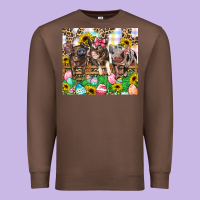 Easter Farm Animals Happy Easter Day Premium Sweatshirt Designed By Cowgirlartshop