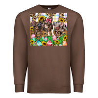 Chestnut easter farm animals Happy Easter Day Premium Sweatshirt - CowGirlArtShop