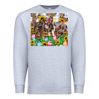 Heather Grey easter farm animals Happy Easter Day Premium Sweatshirt - CowGirlArtShop