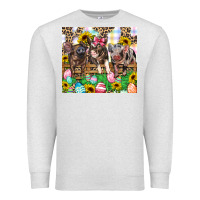 Oatmeal Heather easter farm animals Happy Easter Day Premium Sweatshirt - CowGirlArtShop