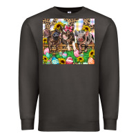 Smoke easter farm animals Happy Easter Day Premium Sweatshirt - CowGirlArtShop