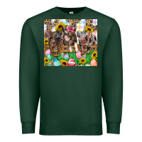 Sports Green easter farm animals Happy Easter Day Premium Sweatshirt - CowGirlArtShop