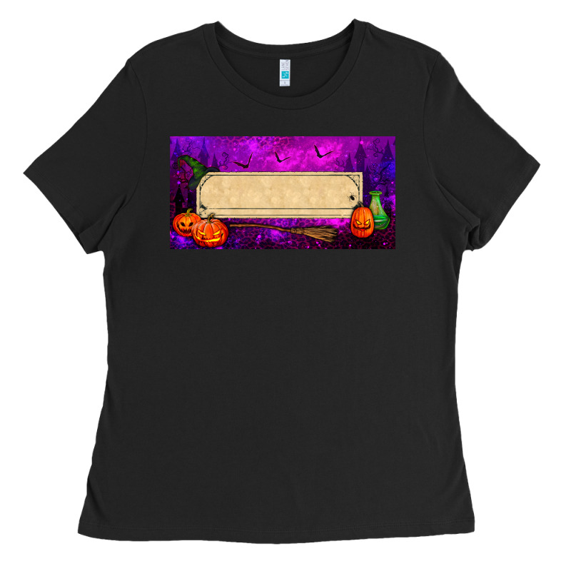 Halloween Witch Custom License Plate Ladies Tee by BundleAndBundleShop | Teevron