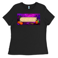 Black halloween witch custom license plate Ladies Tee - BundleAndBundleShop