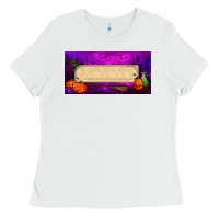 White halloween witch custom license plate Ladies Tee - BundleAndBundleShop