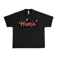 Black checkered mama Urban Heavy Tee - MaliasSmallBusiness
