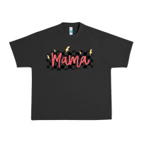 Pigment Black checkered mama Urban Heavy Tee - MaliasSmallBusiness