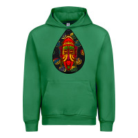 Emerald african masks teardrop  6 Urban Hoodie - BundleAndBundleShop