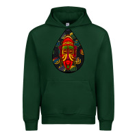 Forest Green african masks teardrop  6 Urban Hoodie - BundleAndBundleShop