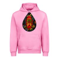 Fuchsia Pink african masks teardrop  6 Urban Hoodie - BundleAndBundleShop