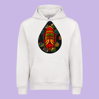 African Masks Teardrop  6 Urban Hoodie Designed By Bundleandbundleshop