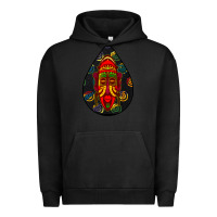 Pigment Black african masks teardrop  6 Urban Hoodie - BundleAndBundleShop