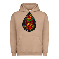 Pigment Burro african masks teardrop  6 Urban Hoodie - BundleAndBundleShop