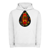 Pigment Lunar Rock african masks teardrop  6 Urban Hoodie - BundleAndBundleShop