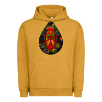 Pigment Peanut Butter african masks teardrop  6 Urban Hoodie - BundleAndBundleShop