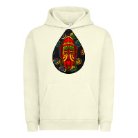 Pigment Pistachio african masks teardrop  6 Urban Hoodie - BundleAndBundleShop