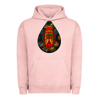 Pigment Salmon african masks teardrop  6 Urban Hoodie - BundleAndBundleShop