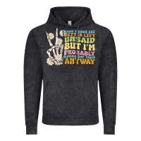 Vintage Black some things are better left unsaid Vintage Hoodie - MaliasSmallBusiness