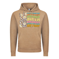 Vintage Coffee some things are better left unsaid Vintage Hoodie - MaliasSmallBusiness