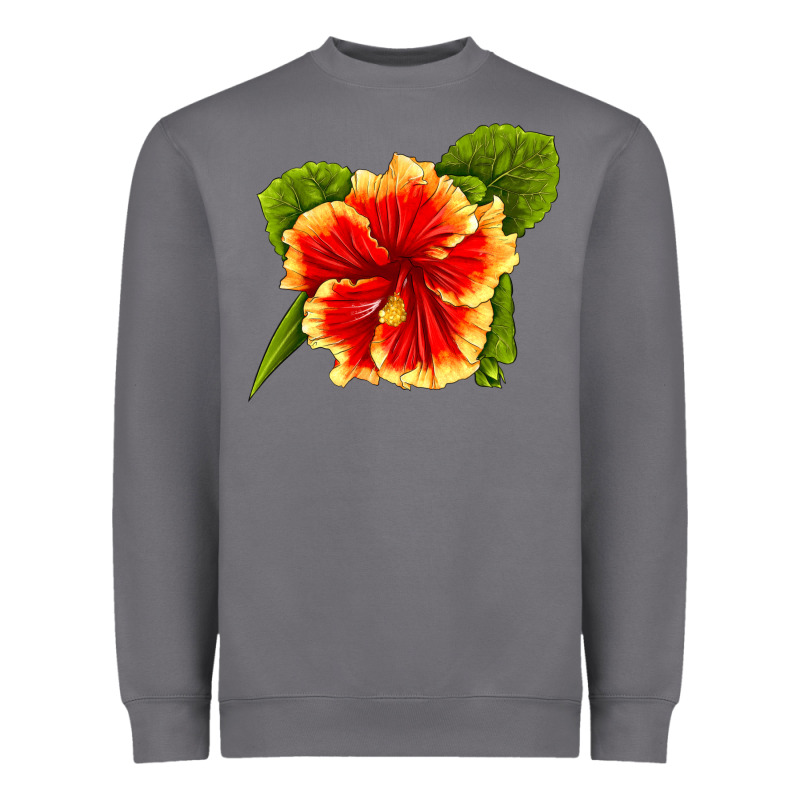 Hawaiian Hibiscus Flower Heavyweight Sweatshirt by LillyAllenDesigns | Teevron