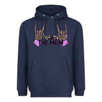 Navy Rockin' the Mom Heavyweight Hoodie - CowGirlArtShop
