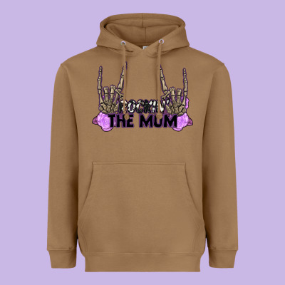 Rockin' The Mom Heavyweight Hoodie Designed By Cowgirlartshop