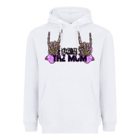 White Rockin' the Mom Heavyweight Hoodie - CowGirlArtShop