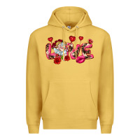 Antique Gold Love Valentine's Day Premium Hoodie - HowdyJamesFarm