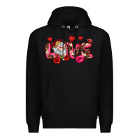 Black Love Valentine's Day Premium Hoodie - HowdyJamesFarm