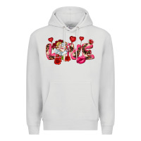 Dove Grey Love Valentine's Day Premium Hoodie - HowdyJamesFarm