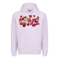 Lilac Love Valentine's Day Premium Hoodie - HowdyJamesFarm