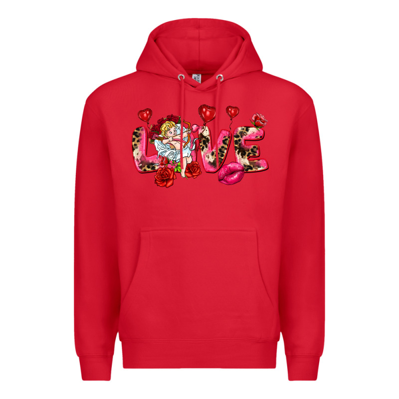 Love Valentine's Day Premium Hoodie by HowdyJamesFarm | Teevron