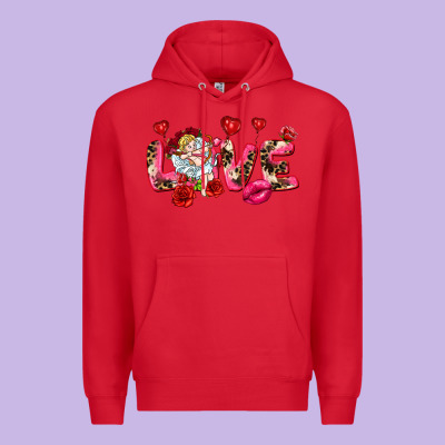 Love Valentine's Day Premium Hoodie Designed By Howdyjamesfarm