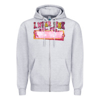 Heather Grey Personalized i wear pink for my Zipper Hoodie - texasbilliewilder