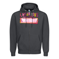 Smoke Personalized i wear pink for my Zipper Hoodie - texasbilliewilder