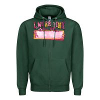 Sports Green Personalized i wear pink for my Zipper Hoodie - texasbilliewilder