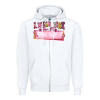 White Personalized i wear pink for my Zipper Hoodie - texasbilliewilder