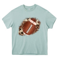 Arona football cowhide leopard patch Heavy Core Tee - JahusDesignShop