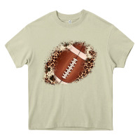 Mossy football cowhide leopard patch Heavy Core Tee - JahusDesignShop