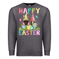 Charcoal Heather Happy Easter gnomies Easter Day Premium Sweatshirt - CowGirlArtShop