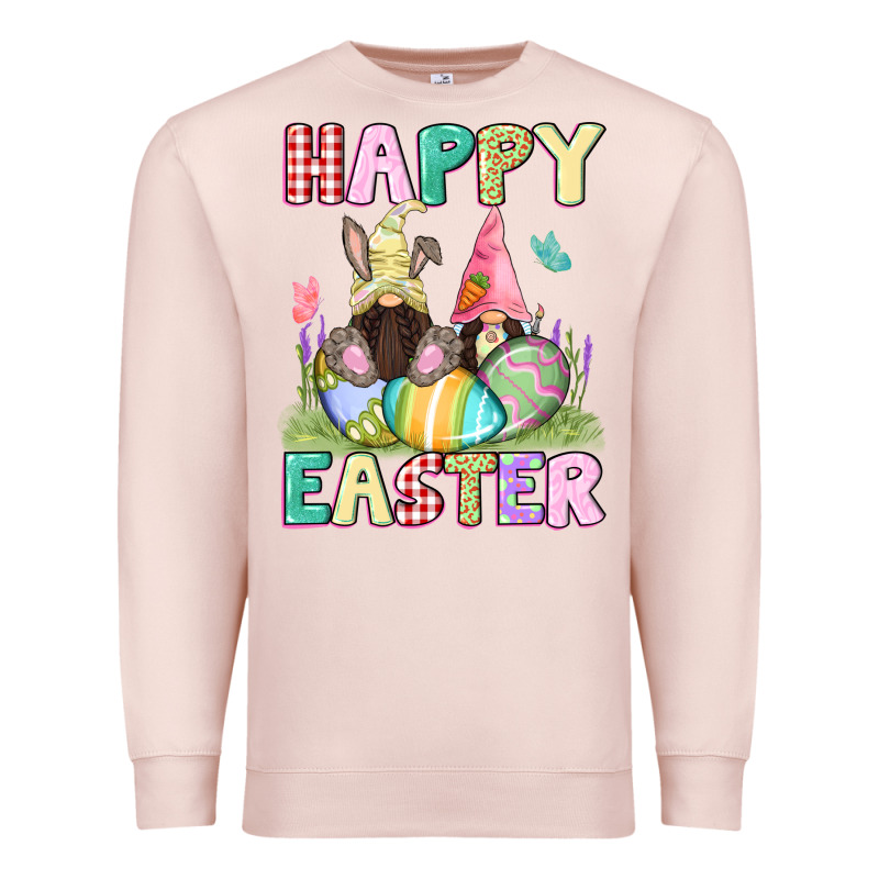 Happy Easter Gnomies Easter Day Premium Sweatshirt by CowGirlArtShop | Teevron