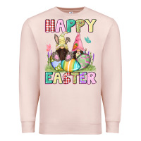 Pale Pink Happy Easter gnomies Easter Day Premium Sweatshirt - CowGirlArtShop