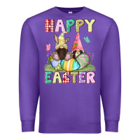 Purple Happy Easter gnomies Easter Day Premium Sweatshirt - CowGirlArtShop