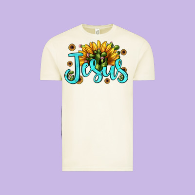 Jesus Sunflower Vintage Tee Designed By Jahusdesignshop