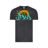 Vintage Black jesus sunflower Vintage Tee - JahusDesignShop