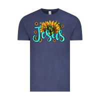 Vintage Denim jesus sunflower Vintage Tee - JahusDesignShop