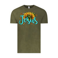 Vintage Olive jesus sunflower Vintage Tee - JahusDesignShop