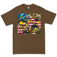 Cacao excavator American flag Premium Tee - Artiststas