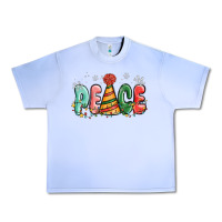 Grape Ice peace Urban Heavy Tee - MaliasSmallBusiness